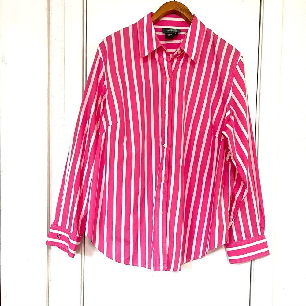 Lauren Ralph Lauren Cotton long sleeve buttondown shirt